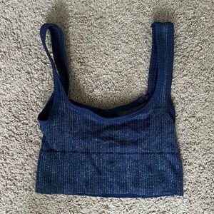 UO Sparkly Seamless Crossback Tank